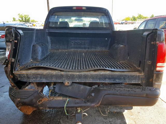 1B7GG22N7YS792422 - 2000 DODGE DAKOTA BLACK photo 9