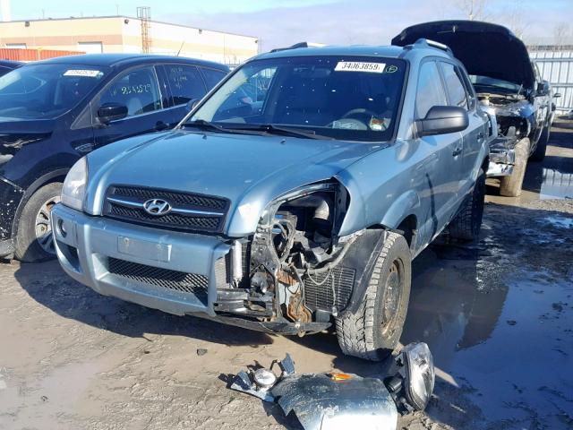 KM8JM12B26U289280 - 2006 HYUNDAI TUCSON GL TEAL photo 2