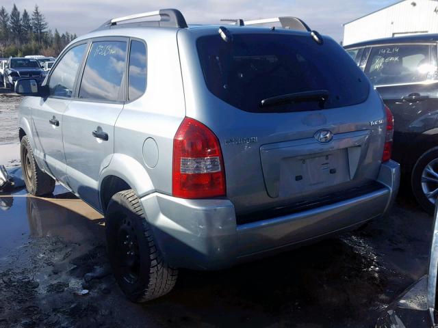 KM8JM12B26U289280 - 2006 HYUNDAI TUCSON GL TEAL photo 3