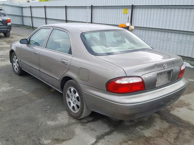 1YVGF22C325276933 - 2002 MAZDA 626 LX GOLD photo 3