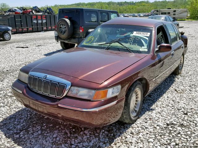 2MEFM75W81X674256 - 2001 MERCURY GRAND MARQ BROWN photo 2