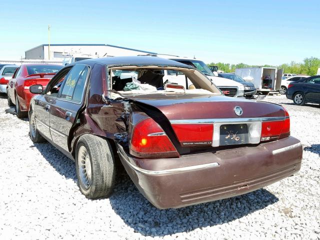 2MEFM75W81X674256 - 2001 MERCURY GRAND MARQ BROWN photo 3