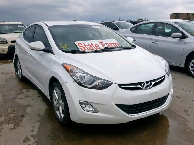 5NPDH4AE1CH074112 - 2012 HYUNDAI ELANTRA WHITE photo 1