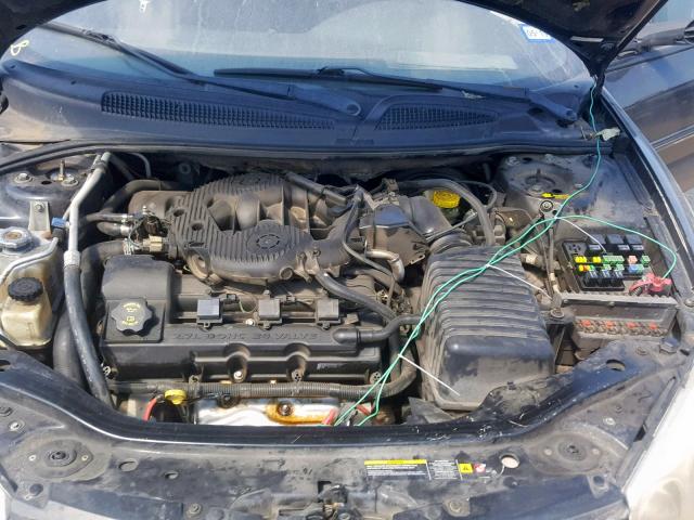 1C3EL75RX5N536207 - 2005 CHRYSLER SEBRING GT BLACK photo 7