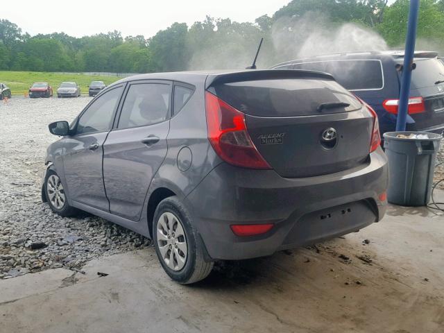 KMHCT5AE3FU216885 - 2015 HYUNDAI ACCENT GS GRAY photo 3