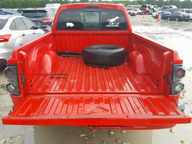 1D7HE42P37S168905 - 2007 DODGE DAKOTA SLT RED photo 9