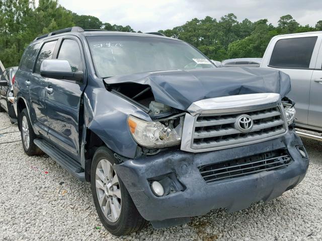 5TDDW5G12AS037755 - 2010 TOYOTA SEQUOIA PL BLUE photo 1