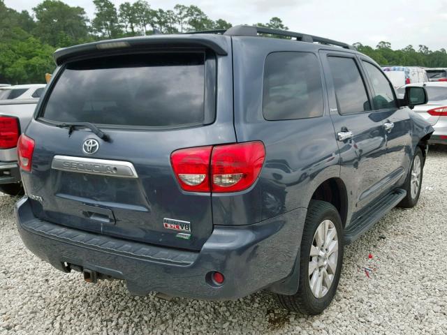 5TDDW5G12AS037755 - 2010 TOYOTA SEQUOIA PL BLUE photo 4