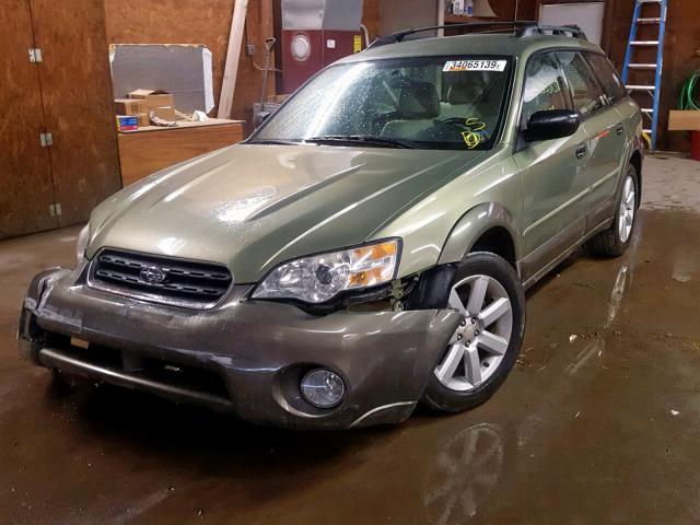 4S4BP61C977341376 - 2007 SUBARU LEGACY OUT GREEN photo 2