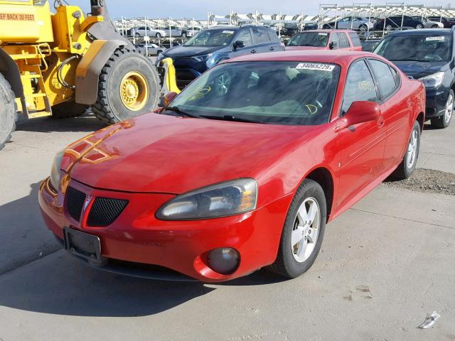 2G2WP552581139316 - 2008 PONTIAC GRAND PRIX RED photo 2