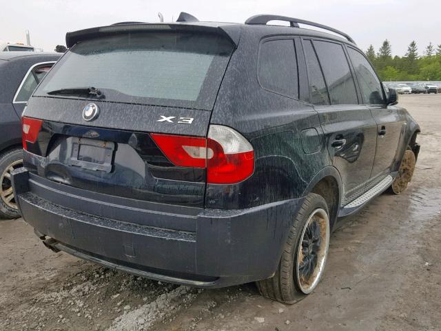 WBXPA73425WC47999 - 2005 BMW X3 2.5I BLACK photo 4