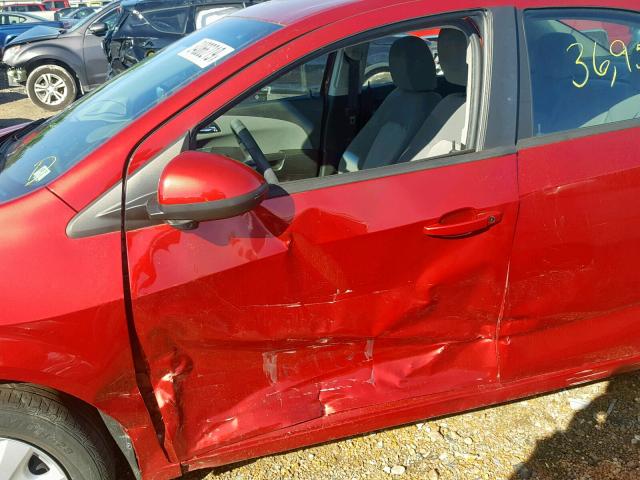 1G1JA5SH2D4248694 - 2013 CHEVROLET SONIC LS 红色 照片 10