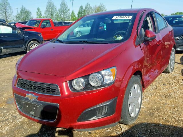 1G1JA5SH2D4248694 - 2013 CHEVROLET SONIC LS 红色 照片 2