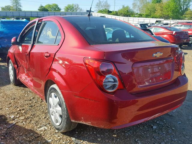 1G1JA5SH2D4248694 - 2013 CHEVROLET SONIC LS 红色 照片 3