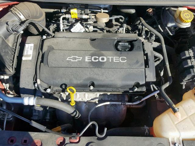 1G1JA5SH2D4248694 - 2013 CHEVROLET SONIC LS 红色 照片 7