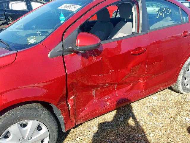 1G1JA5SH2D4248694 - 2013 CHEVROLET SONIC LS 红色 照片 9