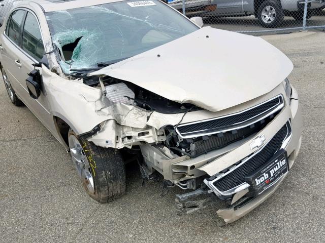 1G1ZC5EB2AF150785 - 2010 CHEVROLET MALIBU 1LT ოქროსფერი ფოტო 9