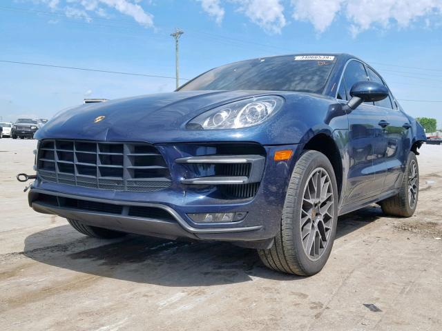 WP1AF2A52FLB47645 - 2015 PORSCHE MACAN TURB BLUE photo 2