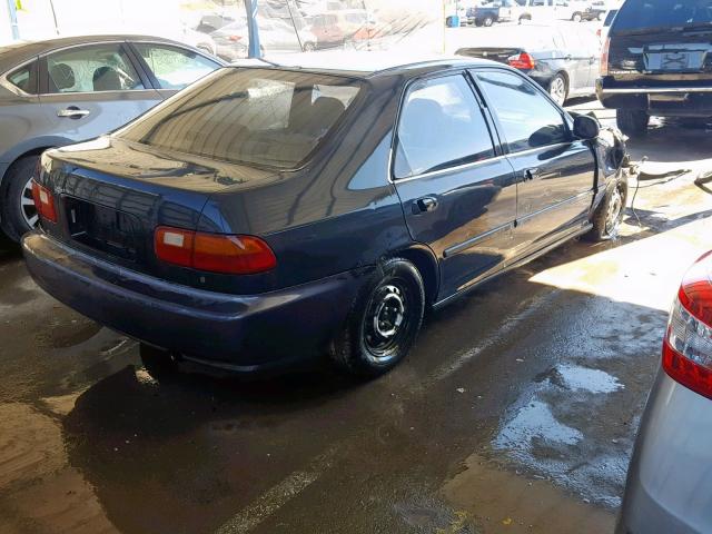 1HGEG8542PL018313 - 1993 HONDA CIVIC DX BLACK photo 4