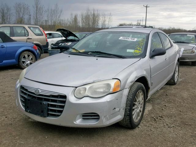 1C3EL46X54N368647 - 2004 CHRYSLER SEBRING LX SILVER photo 2