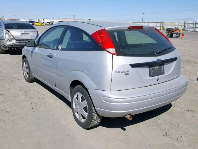 1FAFP31NX7W130379 - 2007 FORD FOCUS ZX3 SILVER photo 3