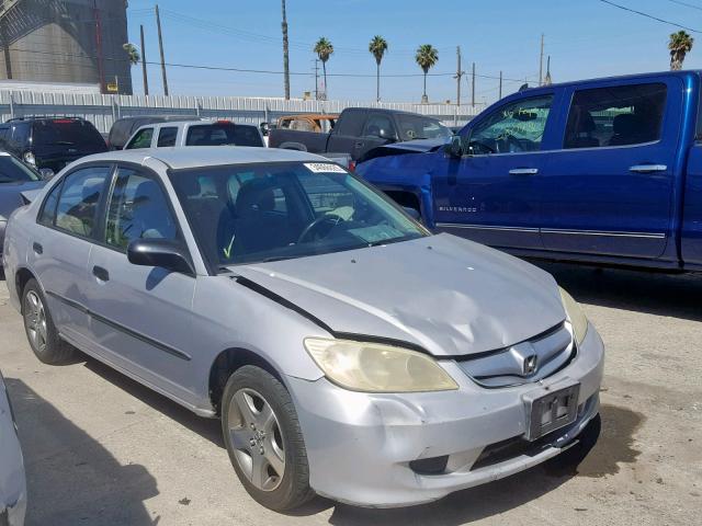 1HGES16305L028931 - 2005 HONDA CIVIC DX V SILVER photo 1