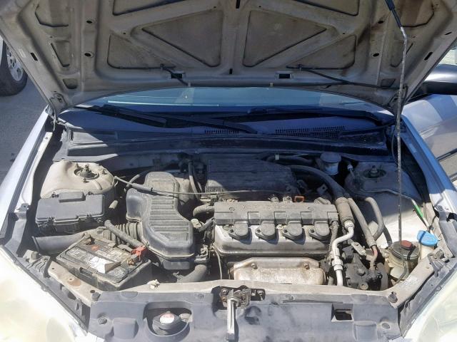 1HGES16305L028931 - 2005 HONDA CIVIC DX V SILVER photo 7