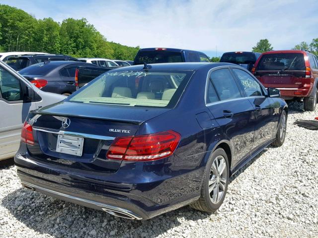 WDDHF9HB3EA908249 - 2014 MERCEDES-BENZ E 250 BLUE BLUE photo 4