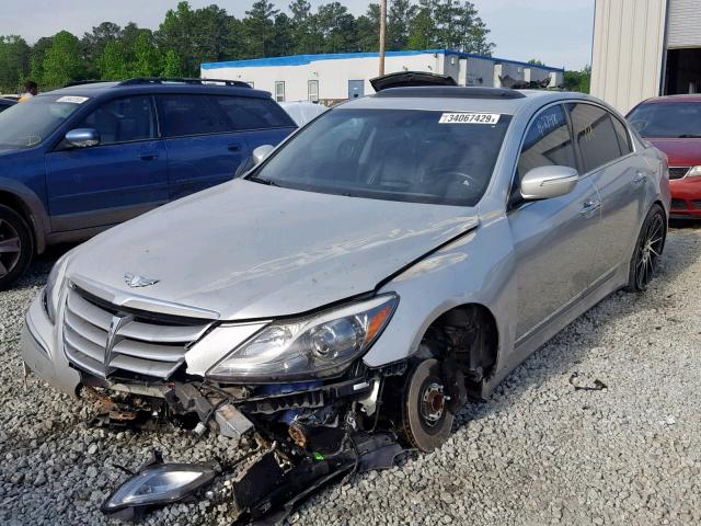 KMHGC4DH6DU237860 - 2013 HYUNDAI GENESIS 5. SILVER photo 2