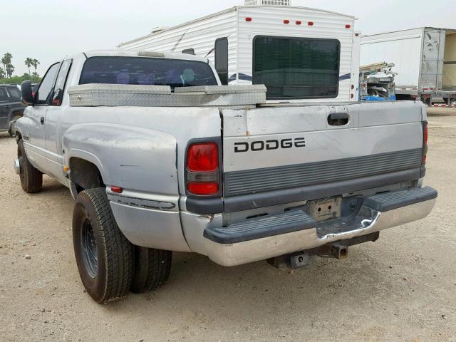 3B7MC33C42M238403 - 2002 DODGE RAM 3500 SILVER photo 3