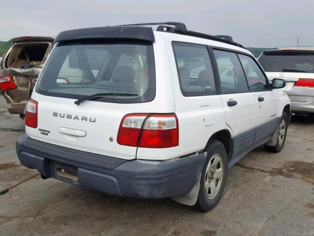 JF1SF63591H742584 - 2001 SUBARU FORESTER L WHITE photo 4