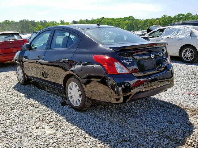 3N1CN7AP4FL927343 - 2015 NISSAN VERSA S BLACK photo 3