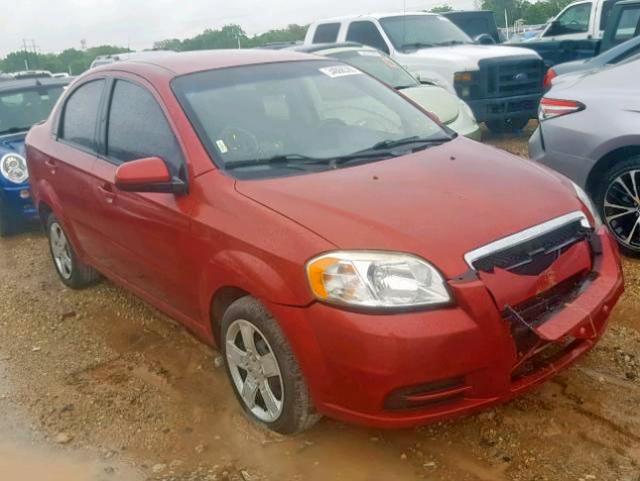 KL1TD5DE9AB130621 - 2010 CHEVROLET AVEO LS RED photo 1