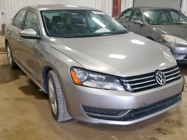 1VWBH7A38CC016904 - 2012 VOLKSWAGEN PASSAT SE SILVER photo 1