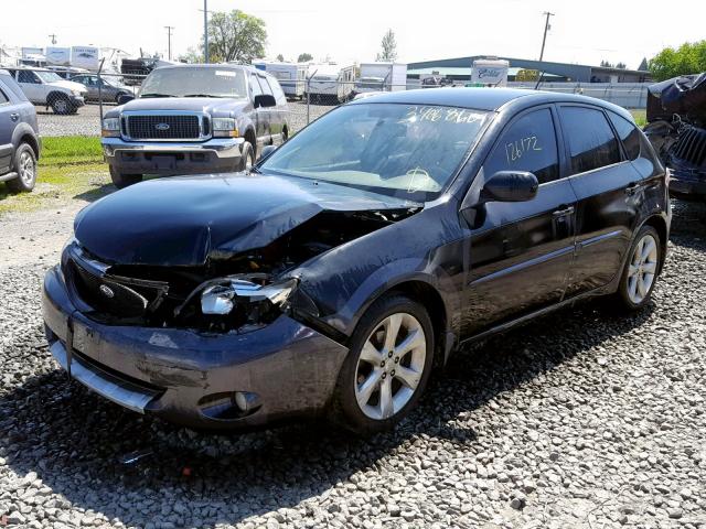 JF1GH63698H828030 - 2008 SUBARU IMPREZA OU BLACK photo 2