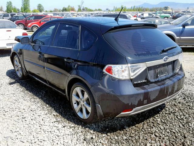 JF1GH63698H828030 - 2008 SUBARU IMPREZA OU BLACK photo 3