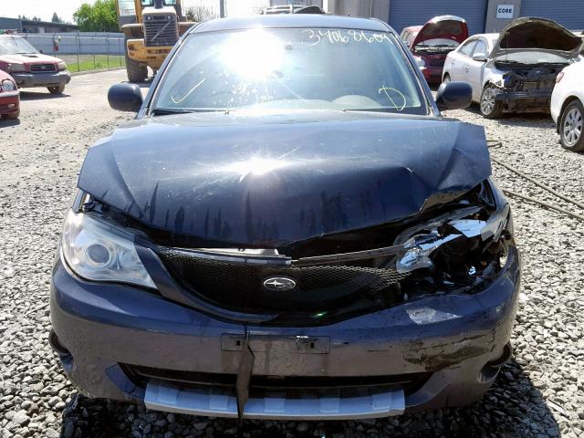 JF1GH63698H828030 - 2008 SUBARU IMPREZA OU BLACK photo 9