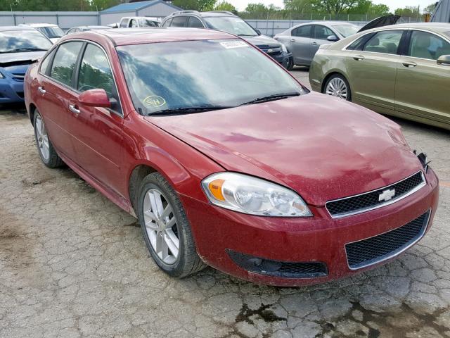 2G1WC5E32E1104284 - 2014 CHEVROLET IMPALA LIM RED photo 1