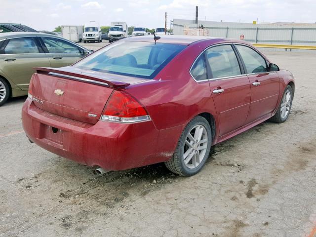 2G1WC5E32E1104284 - 2014 CHEVROLET IMPALA LIM RED photo 4