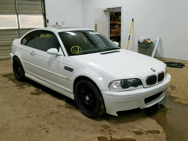 WBSBL93412JR18378 - 2002 BMW M3 WHITE photo 1