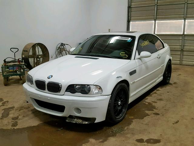 WBSBL93412JR18378 - 2002 BMW M3 WHITE photo 2