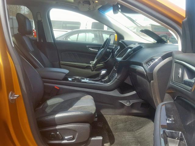 2FMTK4AP8FBB03079 - 2015 FORD EDGE SPORT ORANGE photo 5