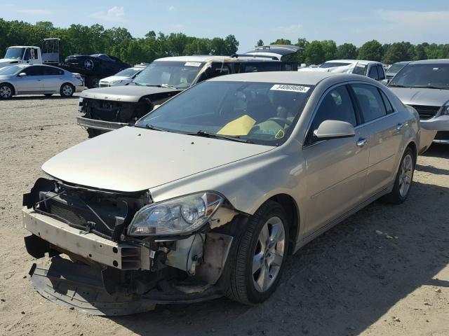1G1ZC5EB7AF144626 - 2010 CHEVROLET MALIBU 1LT GOLD photo 2