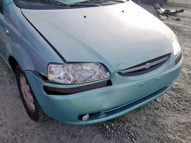 KL1TG626X5B289601 - 2005 CHEVROLET AVEO LT BLUE photo 10