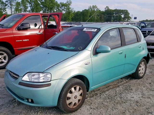 KL1TG626X5B289601 - 2005 CHEVROLET AVEO LT BLUE photo 2