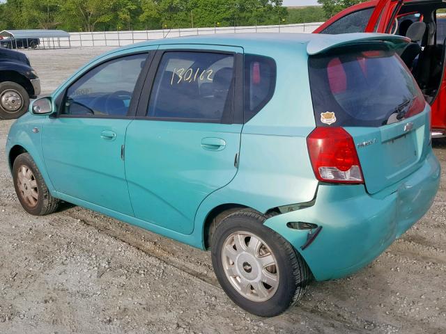 KL1TG626X5B289601 - 2005 CHEVROLET AVEO LT BLUE photo 3