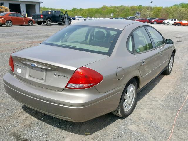 1FAHP56S24A205491 - 2004 FORD TAURUS SEL BEIGE photo 4