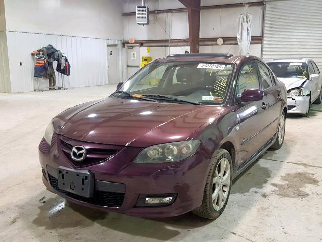 JM1BK324471719275 - 2007 MAZDA 3 S PURPLE photo 2