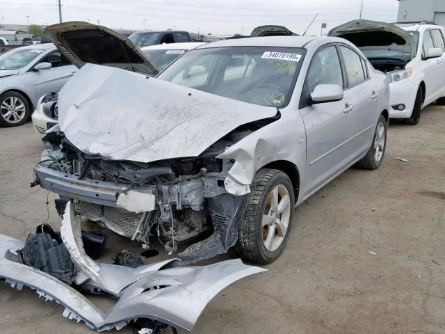 JM1BK12F951327377 - 2005 MAZDA 3 I SILVER photo 2