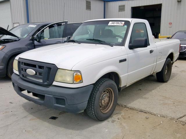 1FTYR10DX7PA22803 - 2007 FORD RANGER WHITE photo 2